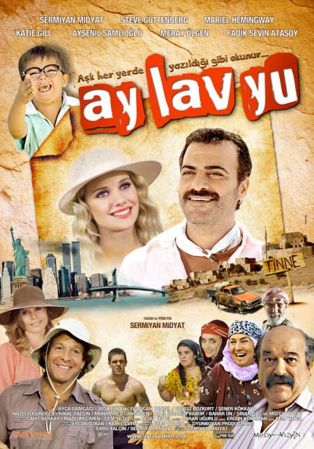L'affiche originale du film Ay Lav Yu en turc