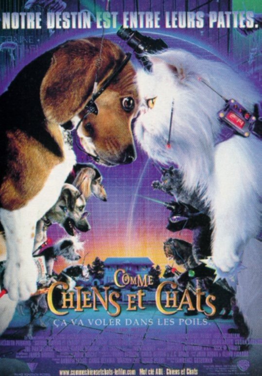 L'affiche du film Chats et Chiens