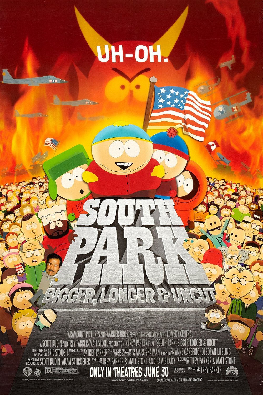 L'affiche du film South Park: Bigger Longer & Uncut