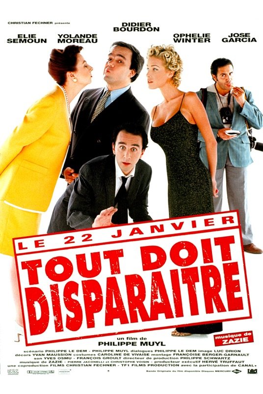 L'affiche originale du film Tout doit disparaître en français