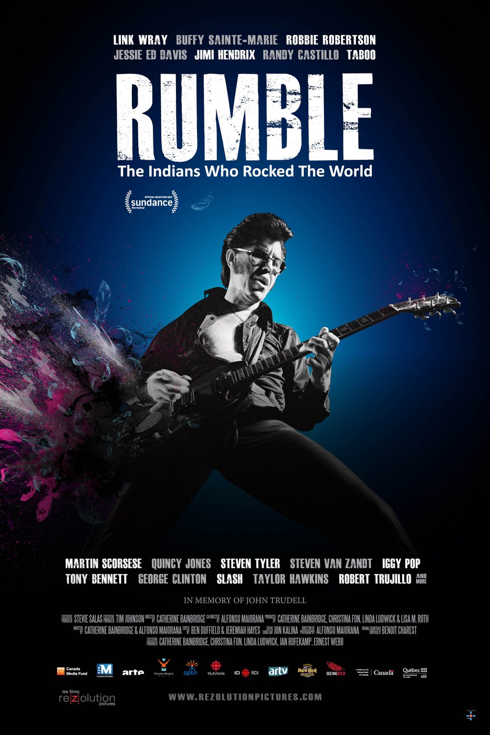 L'affiche du film Rumble: L'Influence amérindienne du rock