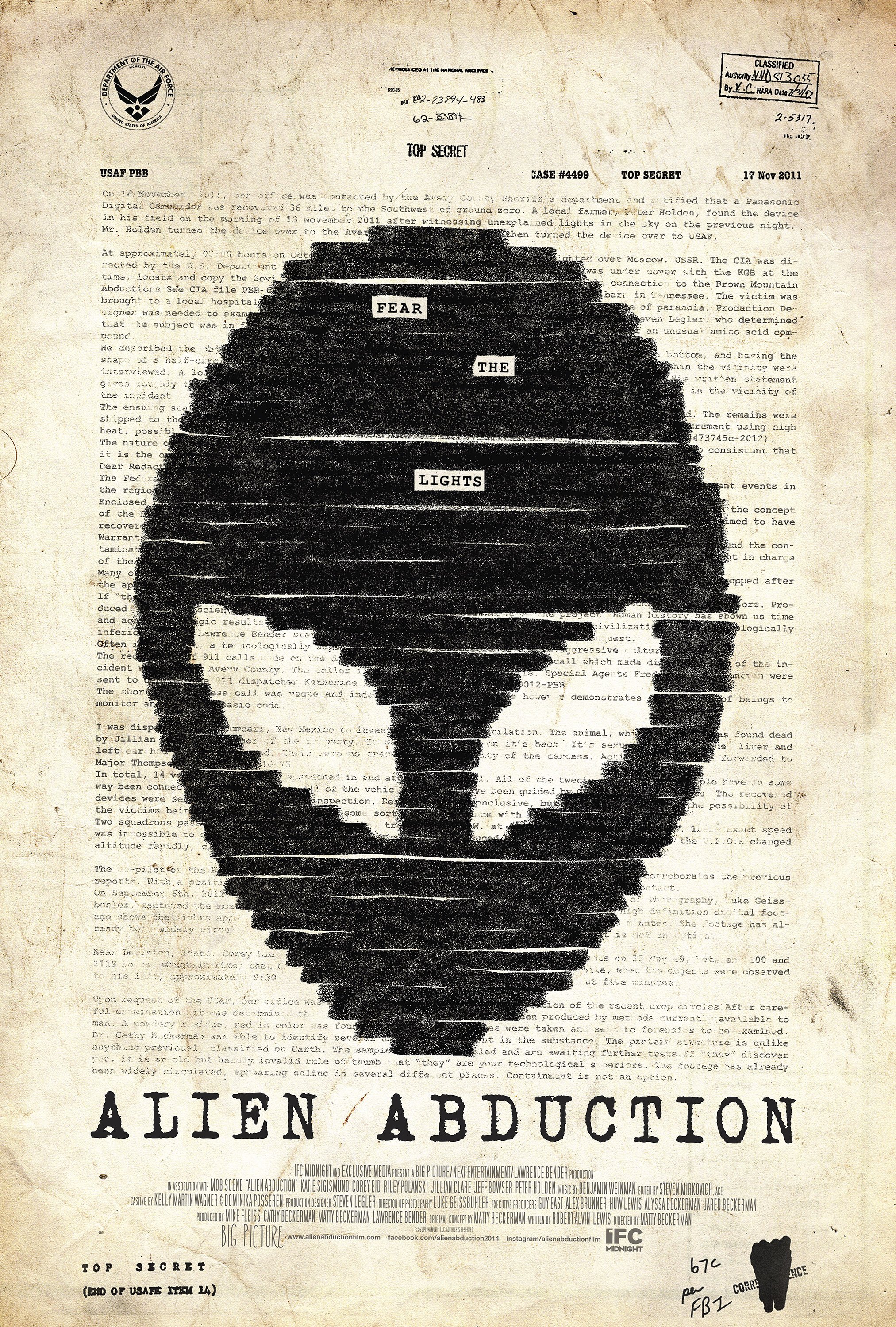 L'affiche du film Alien Abduction