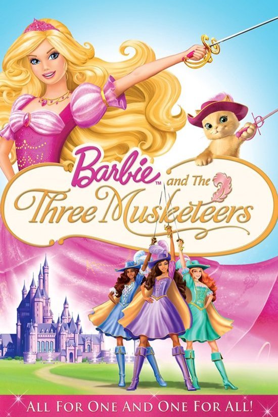 L'affiche du film Barbie and the Three Musketeers