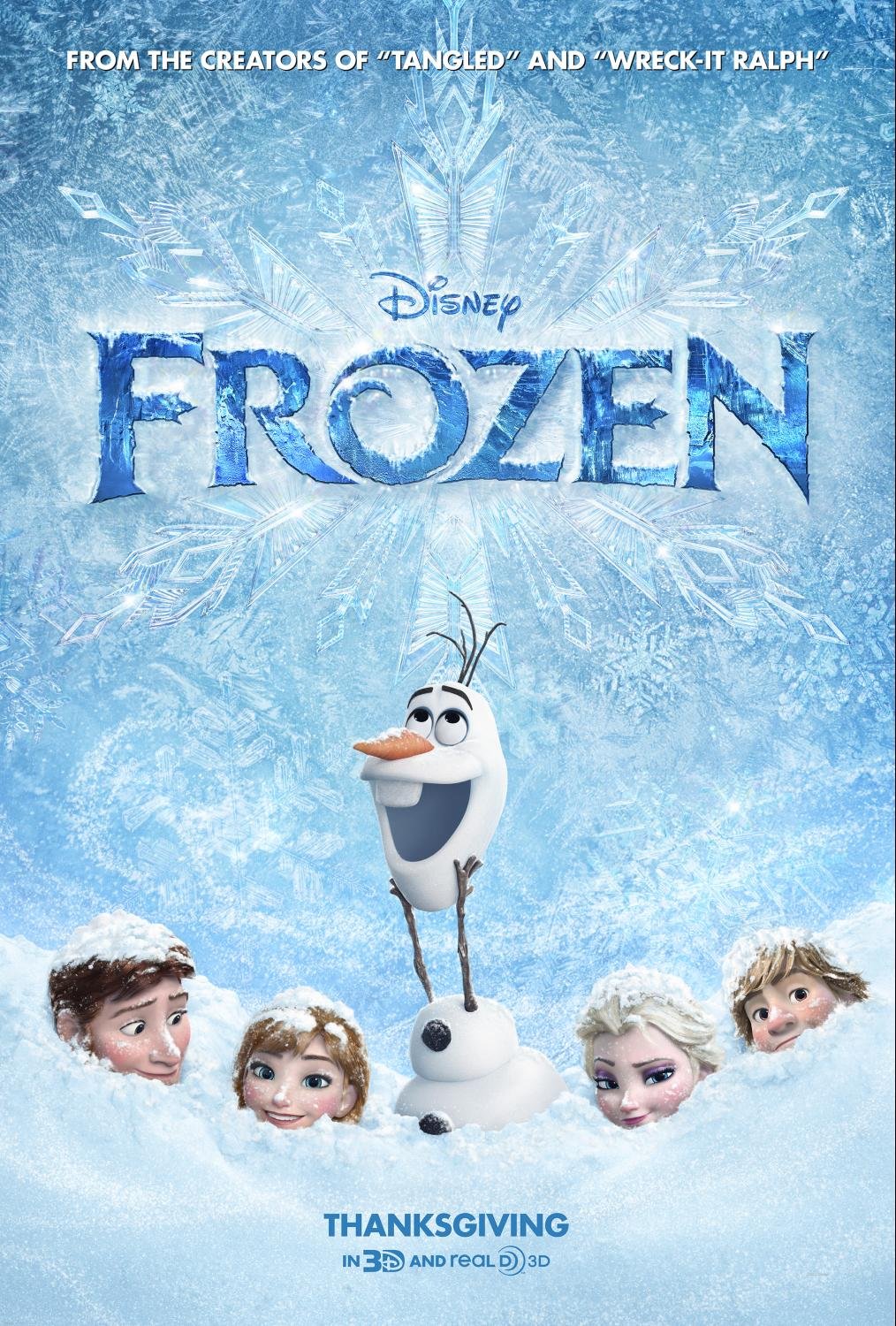 L'affiche du film Frozen