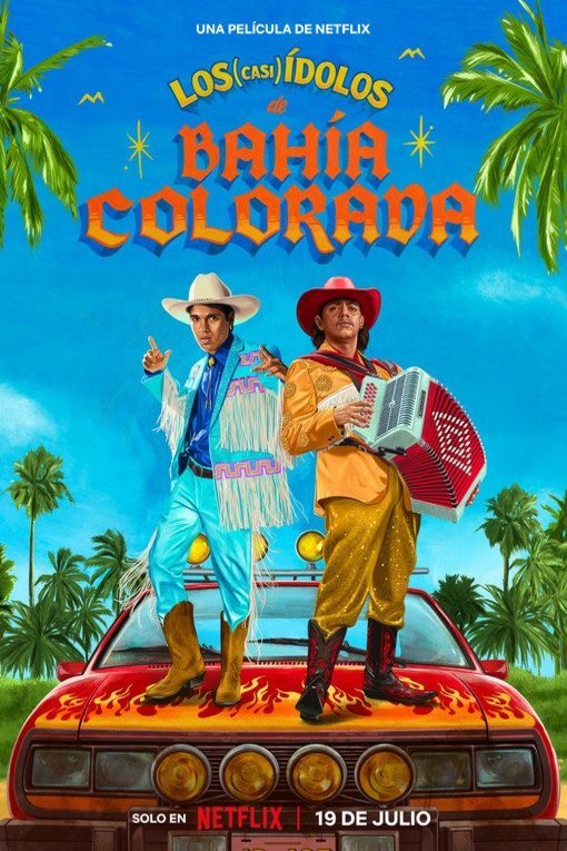 L'affiche originale du film Los (casi) ídolos de Bahía Colorada en espagnol