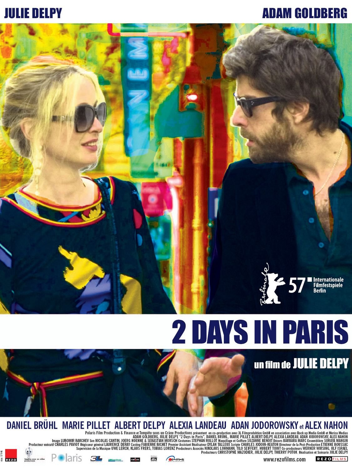 L'affiche du film Deux jours à Paris
