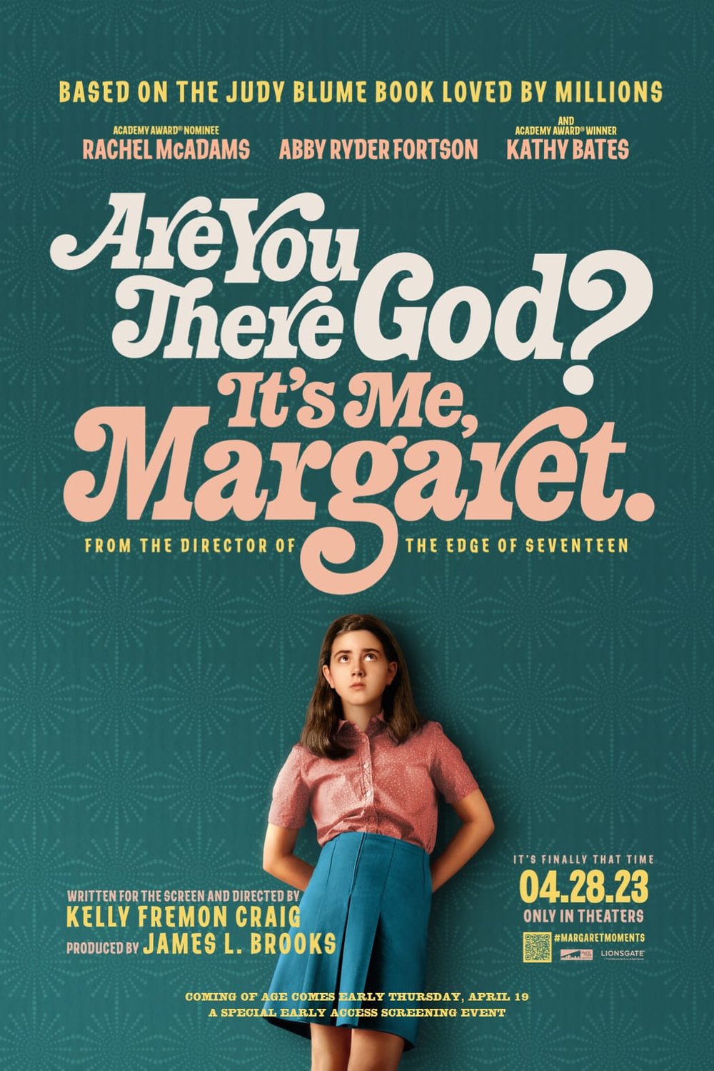 L'affiche du film Are You There God? It's Me, Margaret