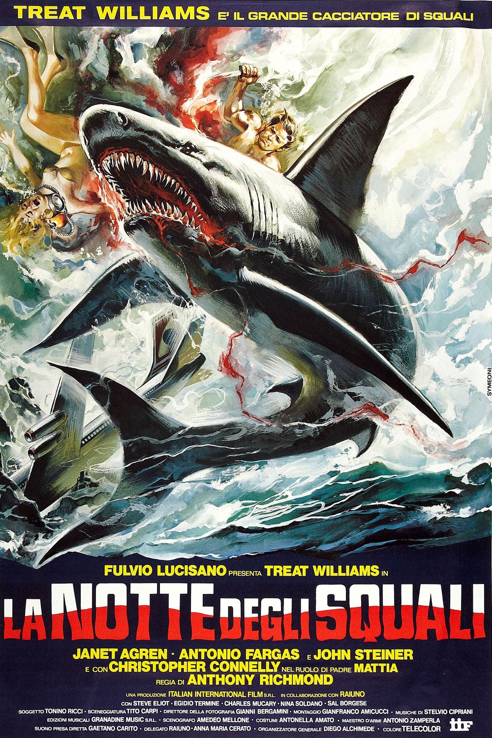 L'affiche du film La notte degli squali
