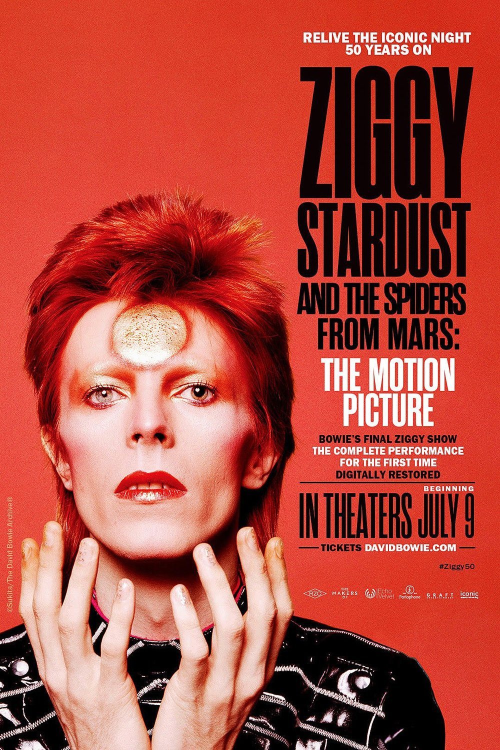 L'affiche du film Ziggy Stardust and the Spiders from Mars