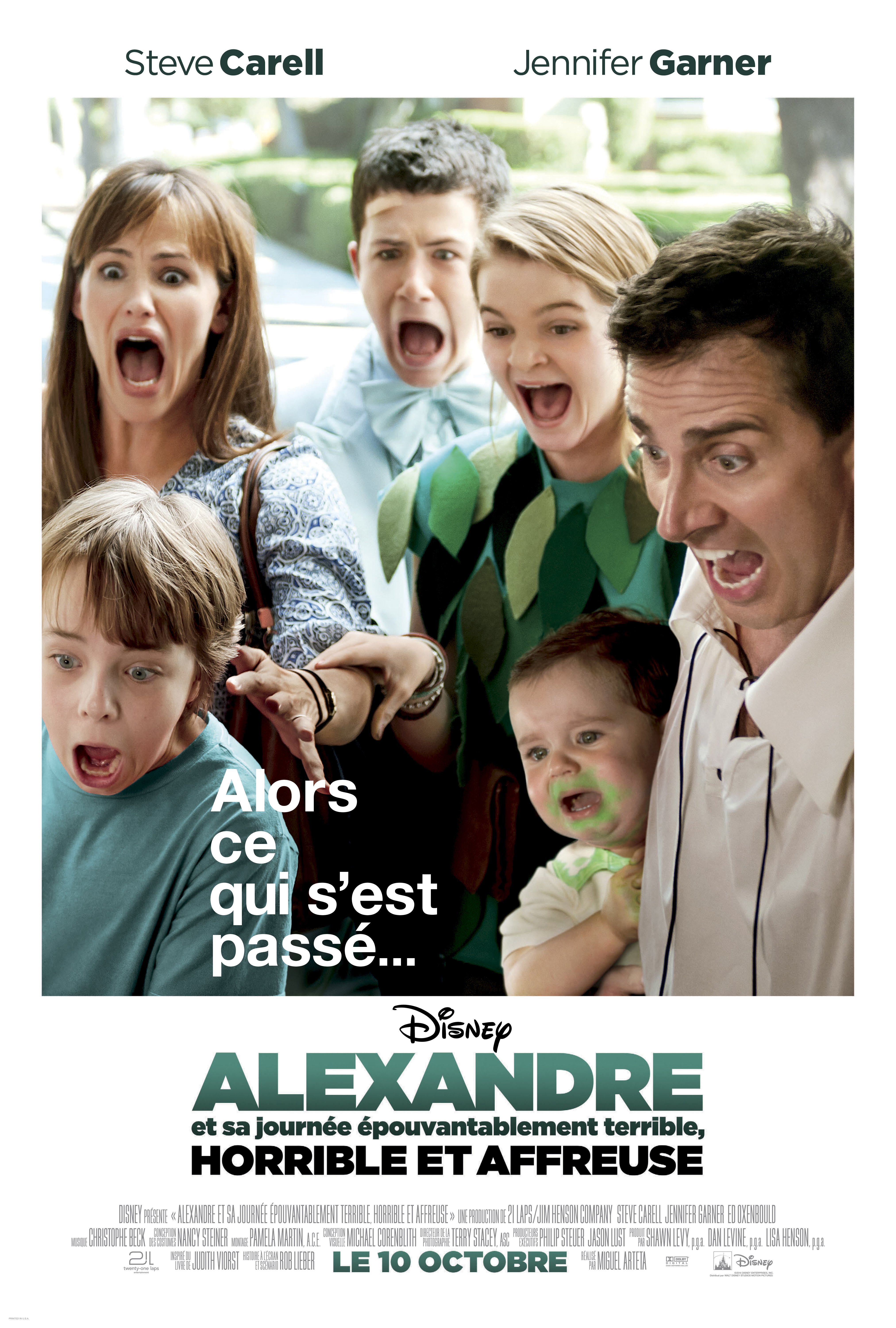L'affiche du film Alexandre et sa journée épouvantablement terrible, horrible et affreuse
