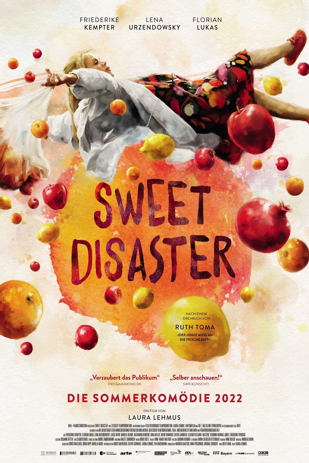 L'affiche originale du film Sweet Disaster en allemand