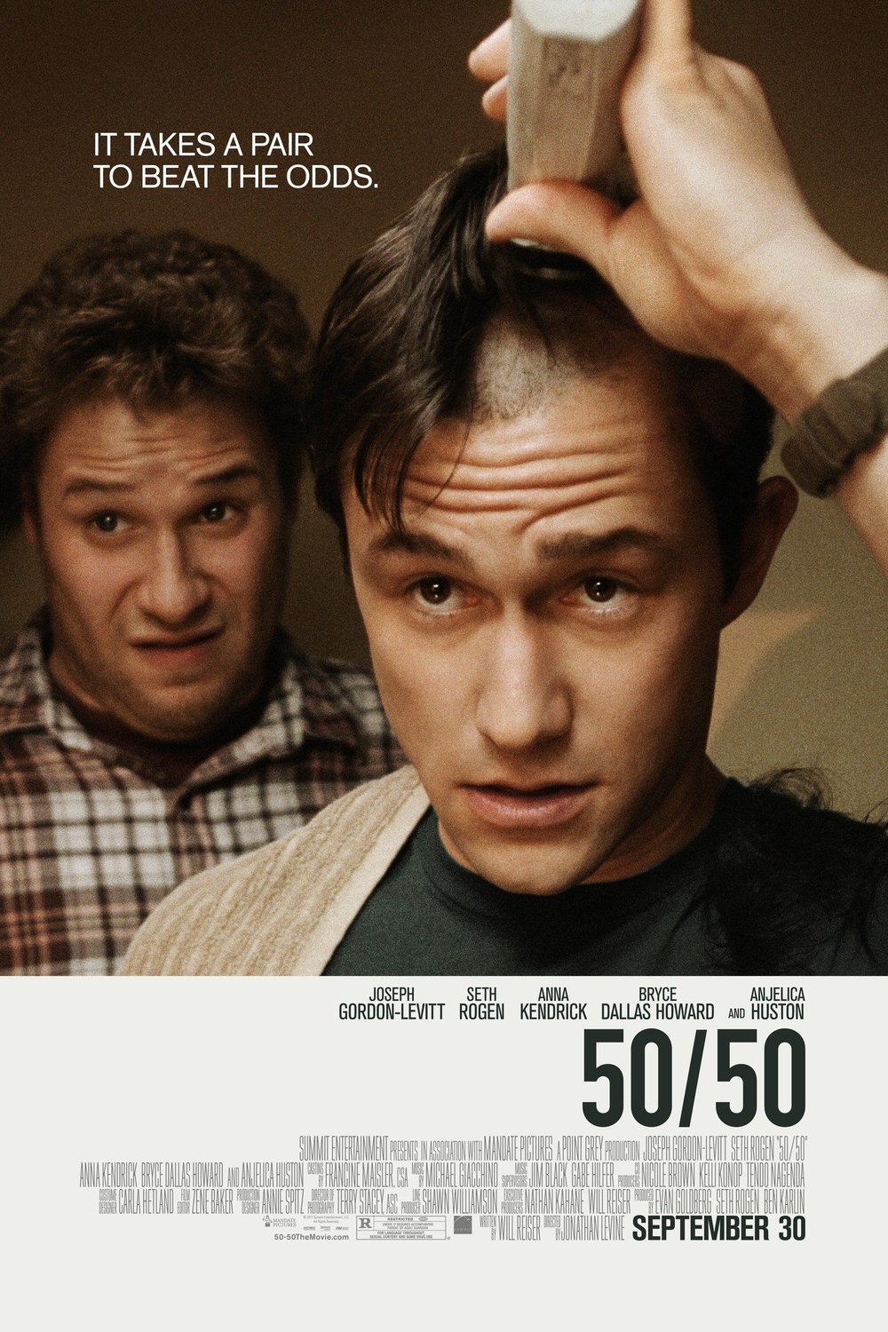 L'affiche du film 50/50 v.f.
