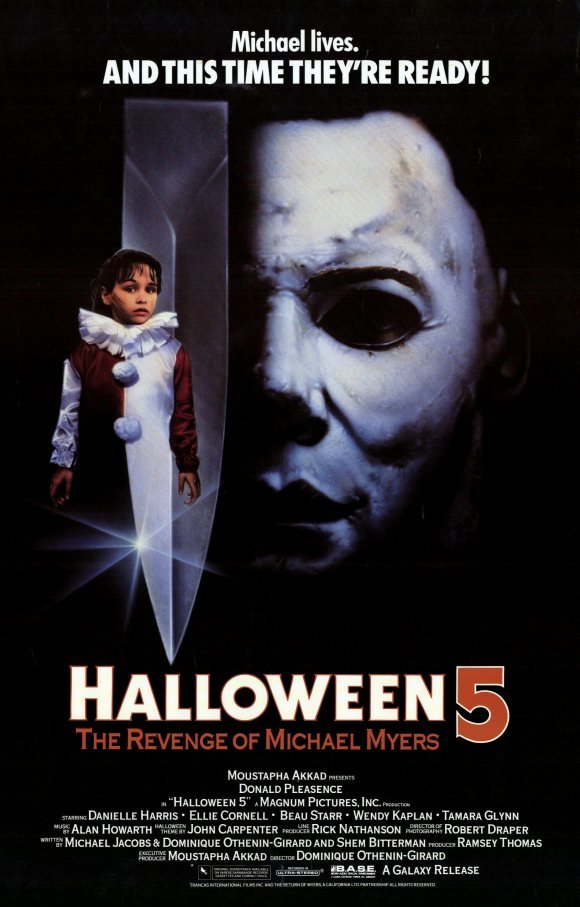 L'affiche du film Halloween 5: The Revenge of Michael Myers