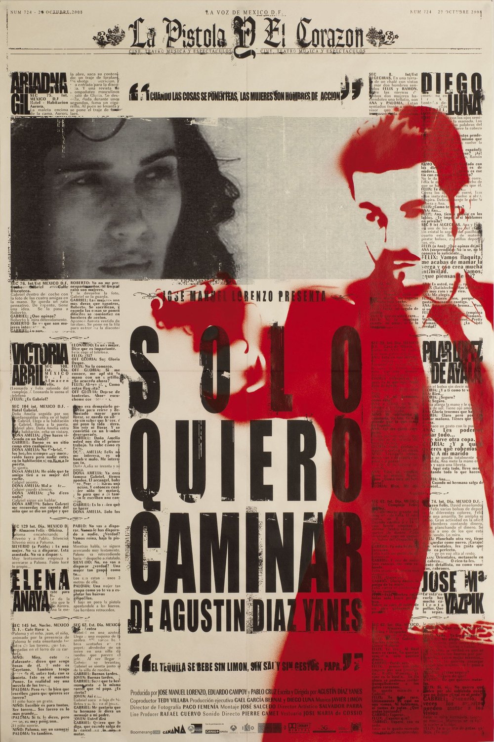 L'affiche originale du film Sólo quiero caminar en espagnol