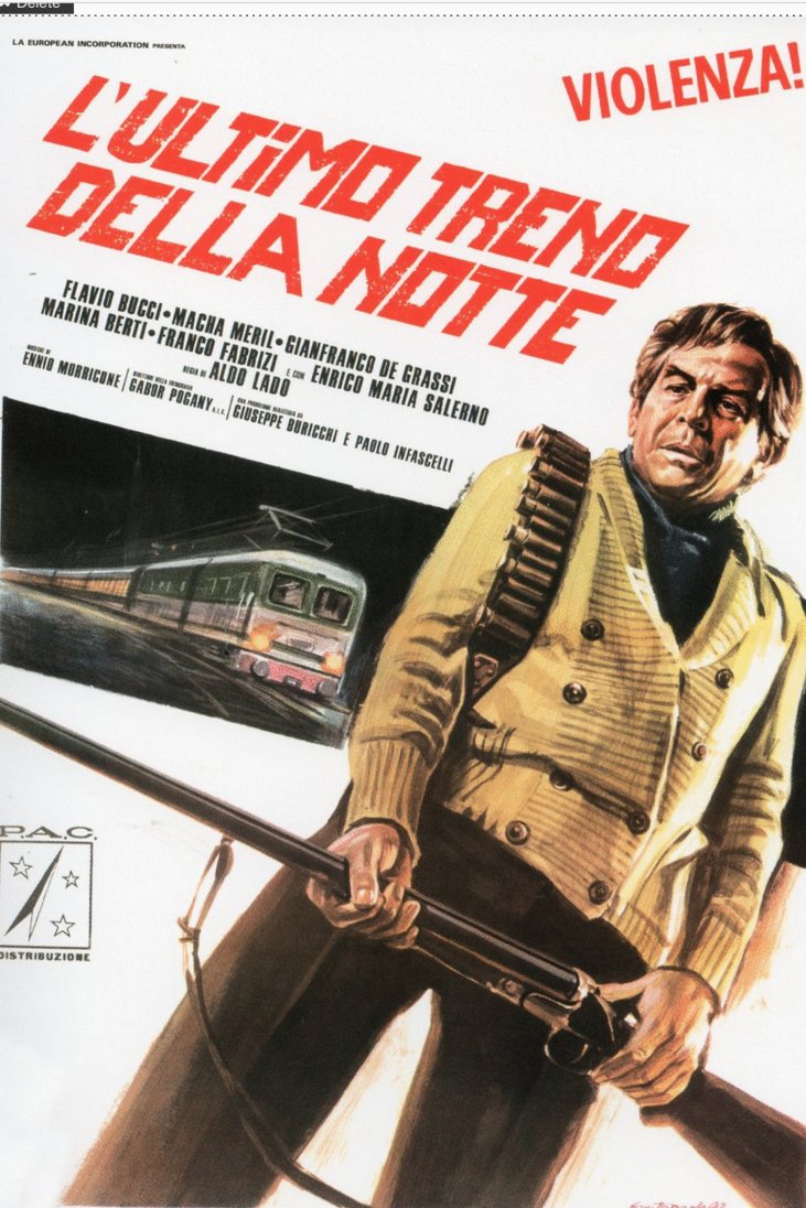 L'affiche originale du film L'ultimo treno della notte en italien