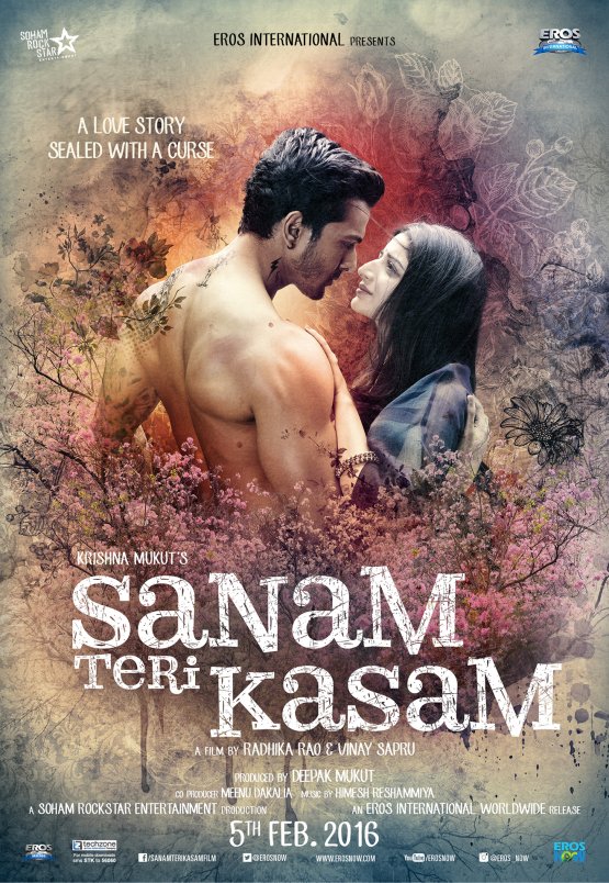 L'affiche originale du film Sanam Teri Kasam en Hindi