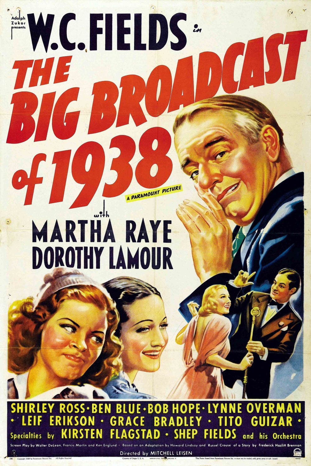 L'affiche du film The Big Broadcast of 1938
