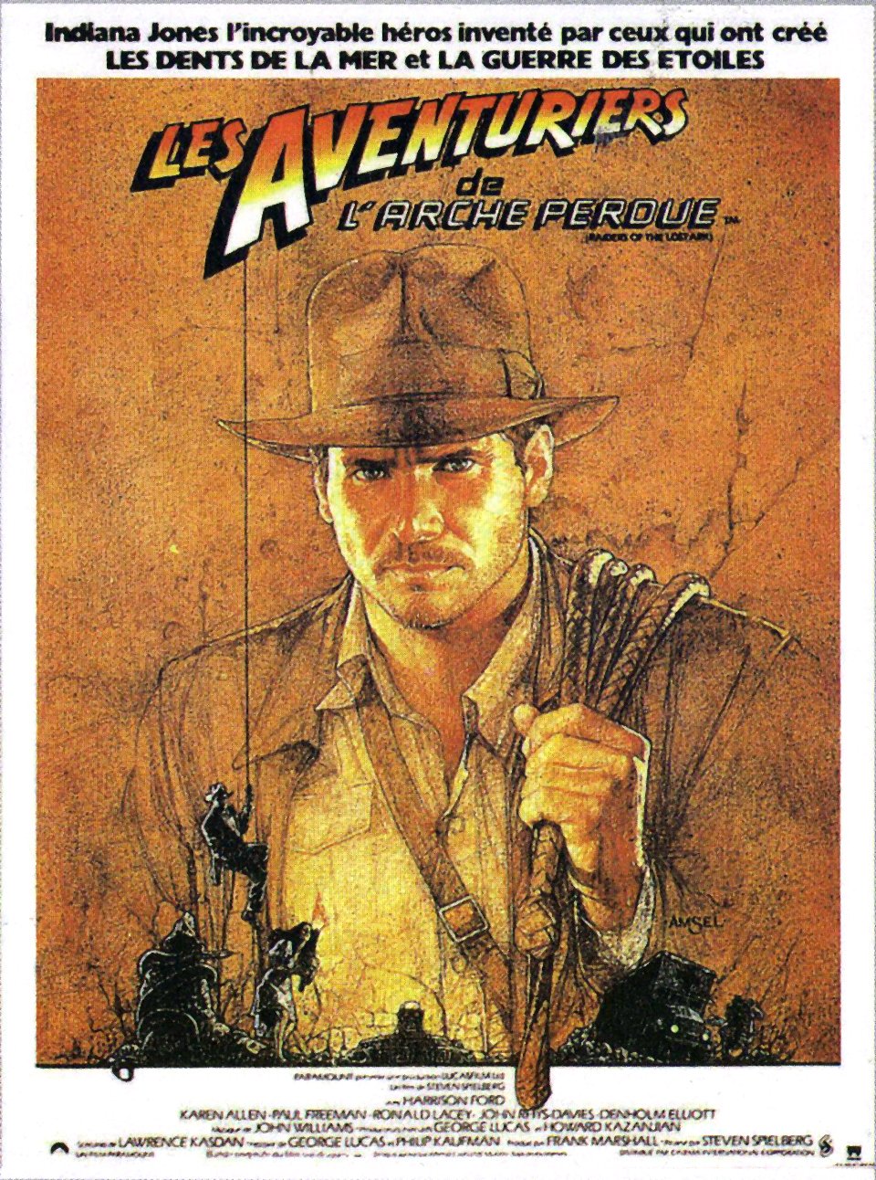 L'affiche du film Indiana Jones et les Aventuriers de l'Arche Perdue