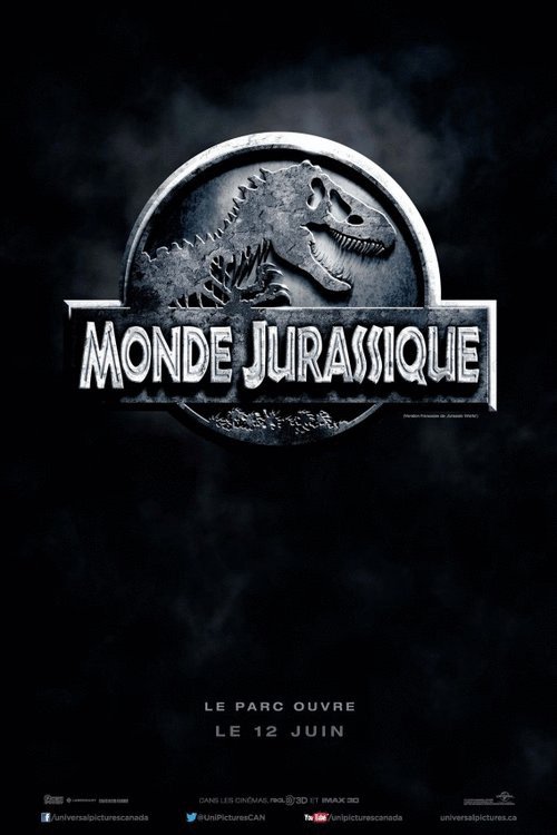 L'affiche du film Monde Jurassique