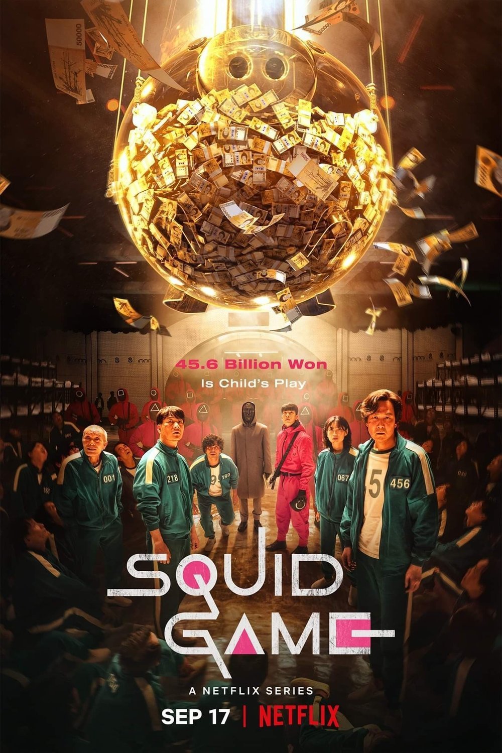 L'affiche originale du film Squid Game en coréen