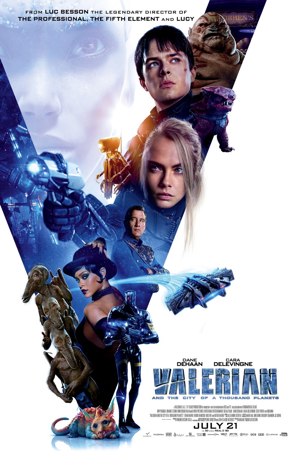 L'affiche du film Valerian and the City of a Thousand Planets