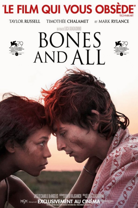 L'affiche du film Bones and All v.f.