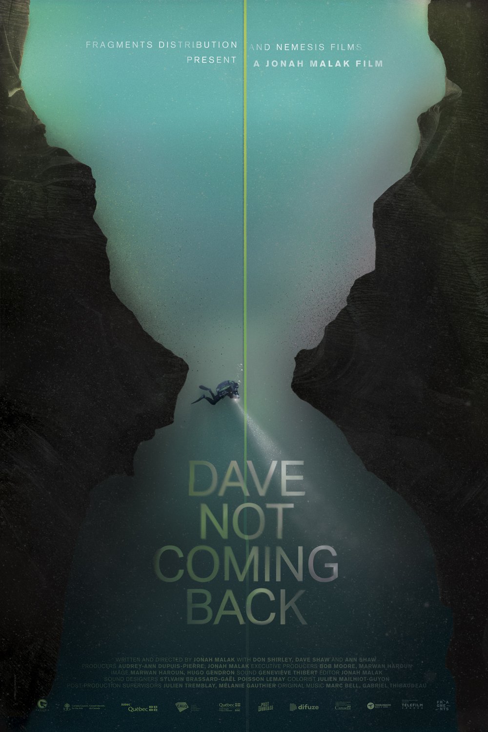 L'affiche du film Dave Not Coming Back