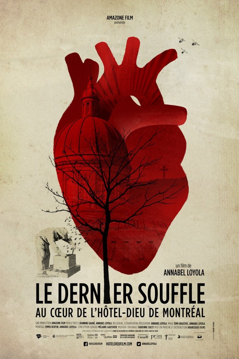 L'affiche du film Le Dernier souffle, au coeur de l'Hôtel-Dieu de Montréal