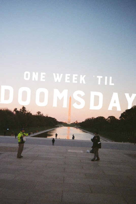 L'affiche du film One Week 'Til Doomsday