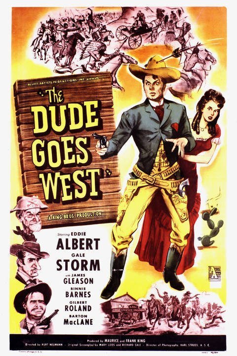 L'affiche du film The Dude Goes West