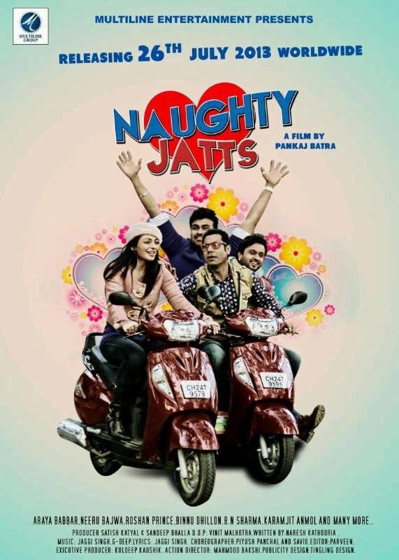 L'affiche originale du film Naughty Jatts en Penjabi