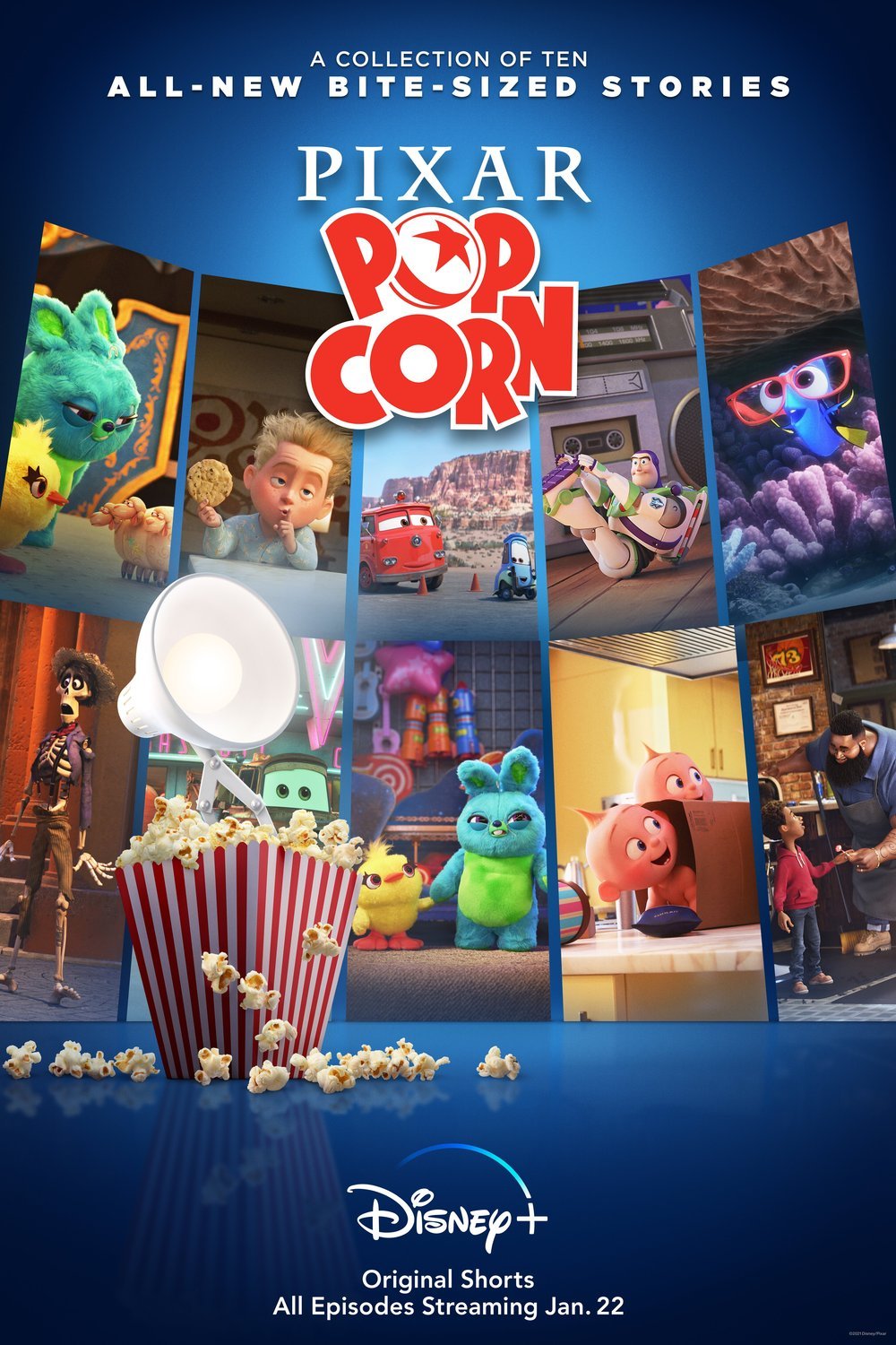 L'affiche du film Pixar Popcorn
