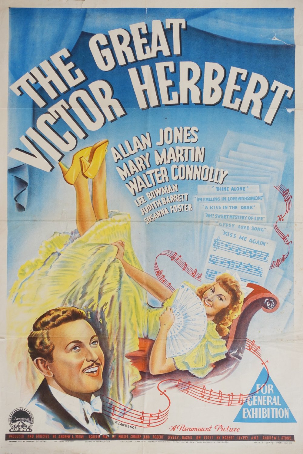 L'affiche du film The Great Victor Herbert