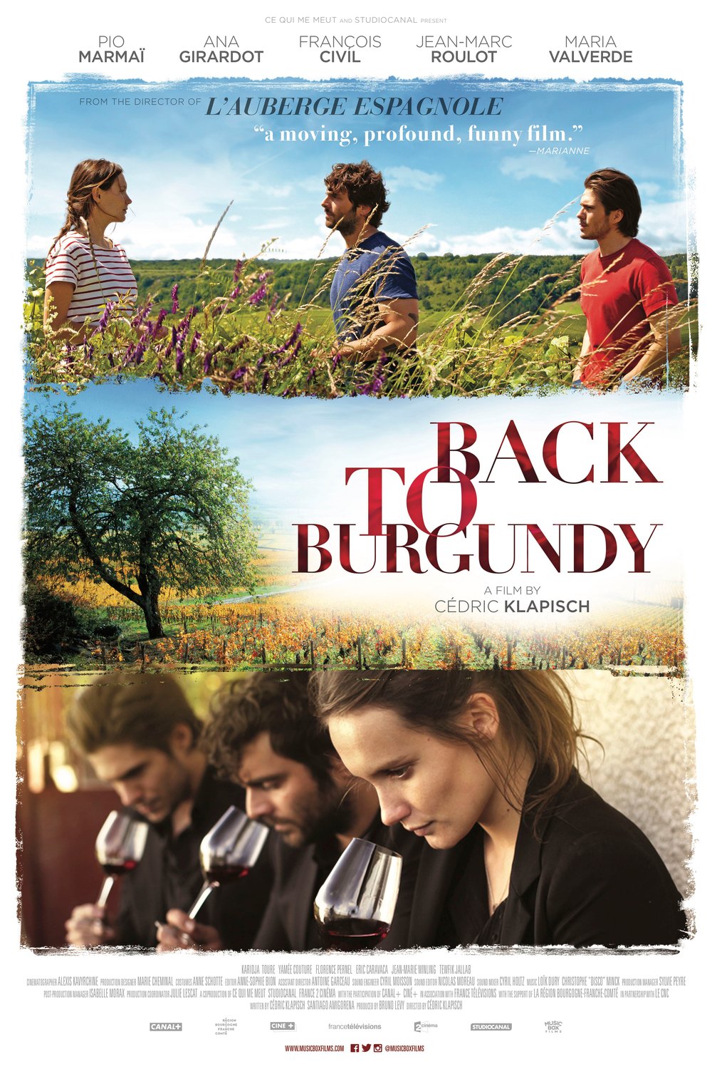 L'affiche du film Back to Burgundy