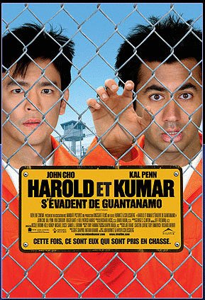L'affiche du film Harold et Kumar s'évadent de Guantanamo