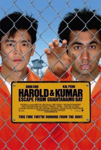 L'affiche du film Harold & Kumar Escape from Guantanamo Bay
