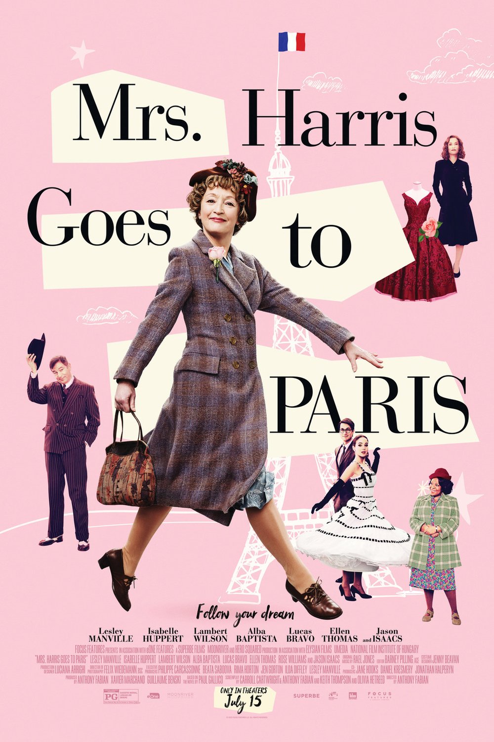 L'affiche du film Mrs. Harris Goes to Paris