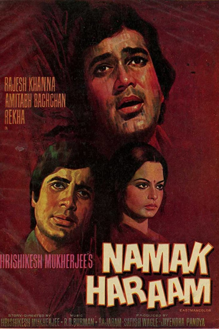 L'affiche originale du film Namak Haraam en Hindi