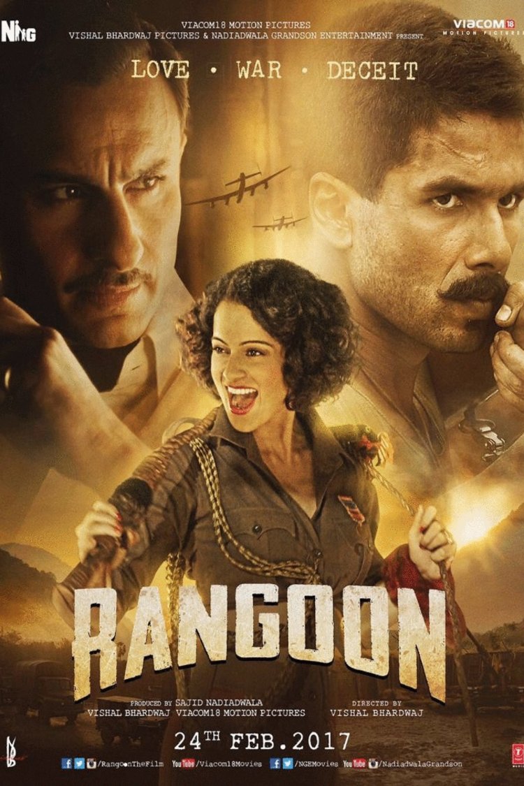 L'affiche originale du film Rangoon en Hindi