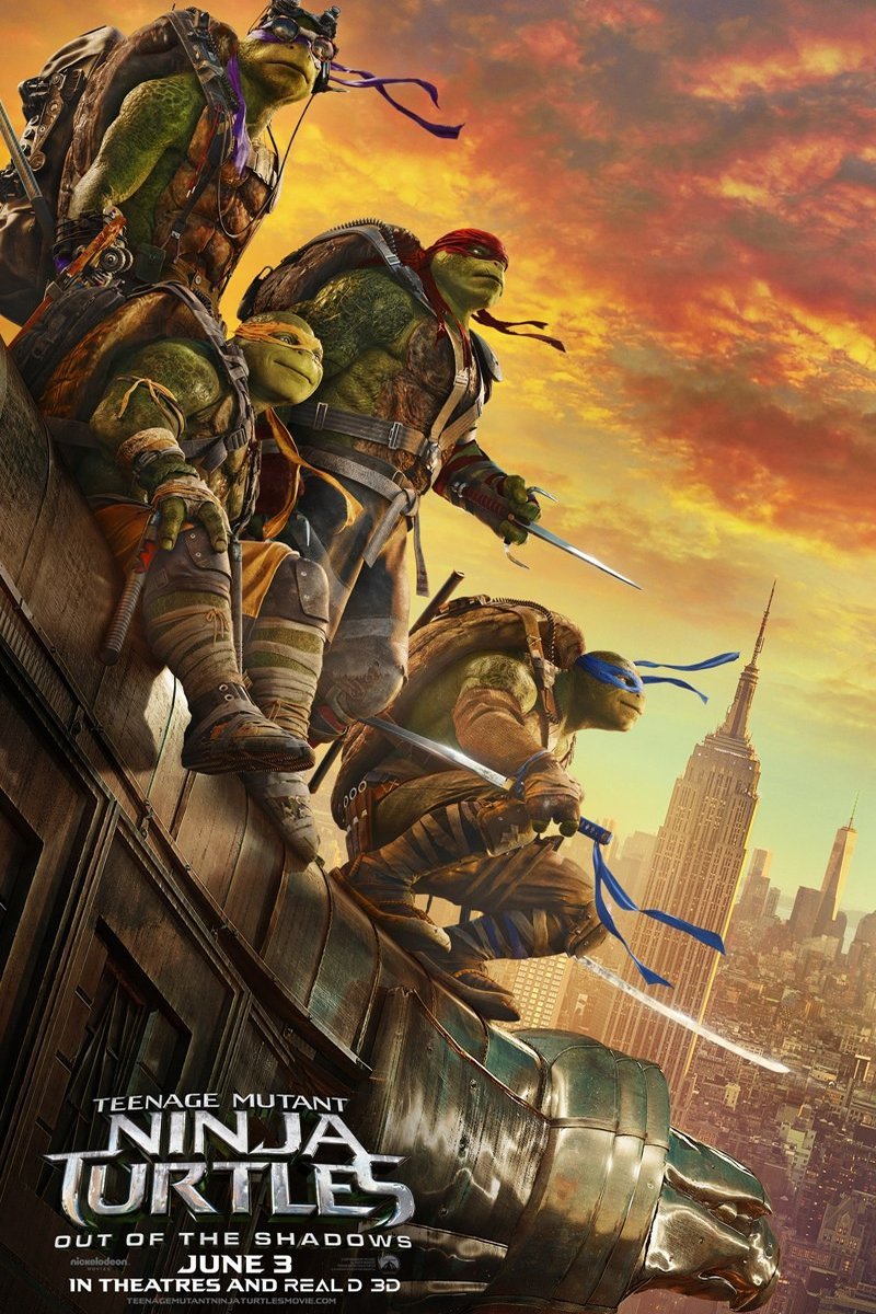 L'affiche du film Teenage Mutant Ninja Turtles: Out of the Shadows