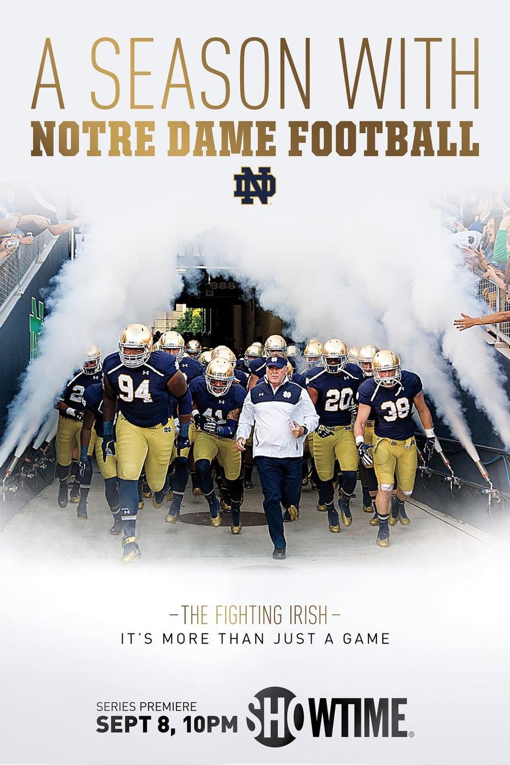 L'affiche du film A Season with Notre Dame Football
