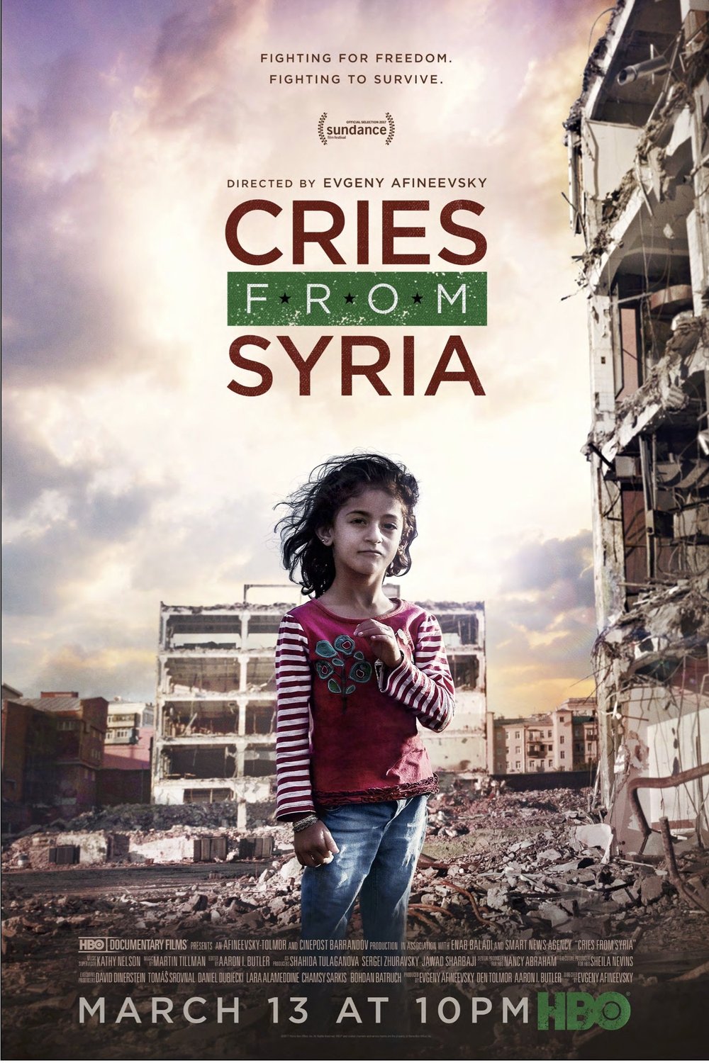 L'affiche du film Cries from Syria