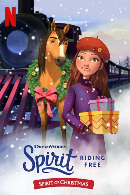 L'affiche du film Spirit Riding Free: Spirit of Christmas
