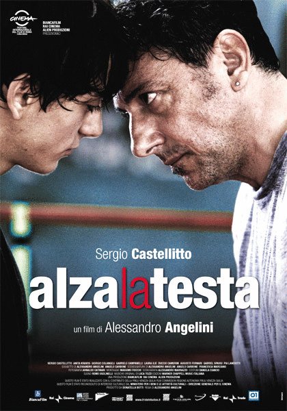 L'affiche originale du film Alza la testa en italien