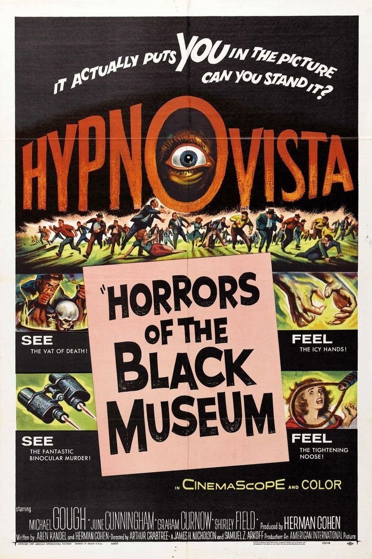 L'affiche du film Horrors of the Black Museum