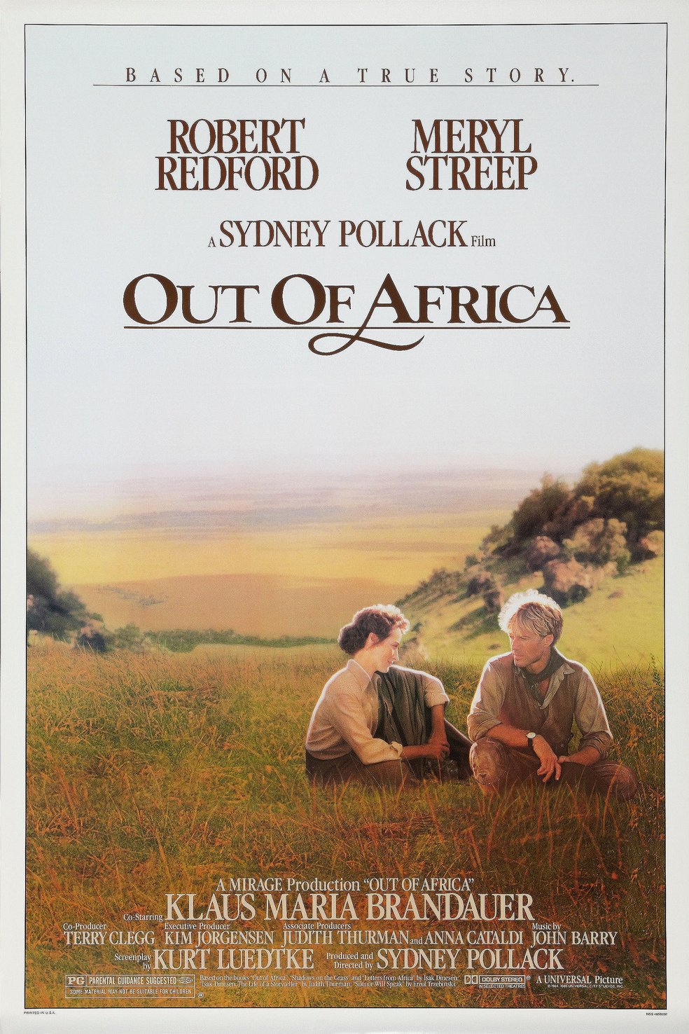 L'affiche du film Out of Africa