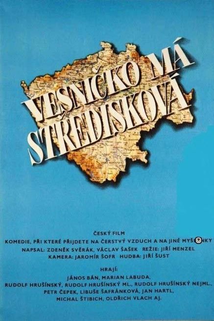 L'affiche originale du film Mon cher petit village en tchèque