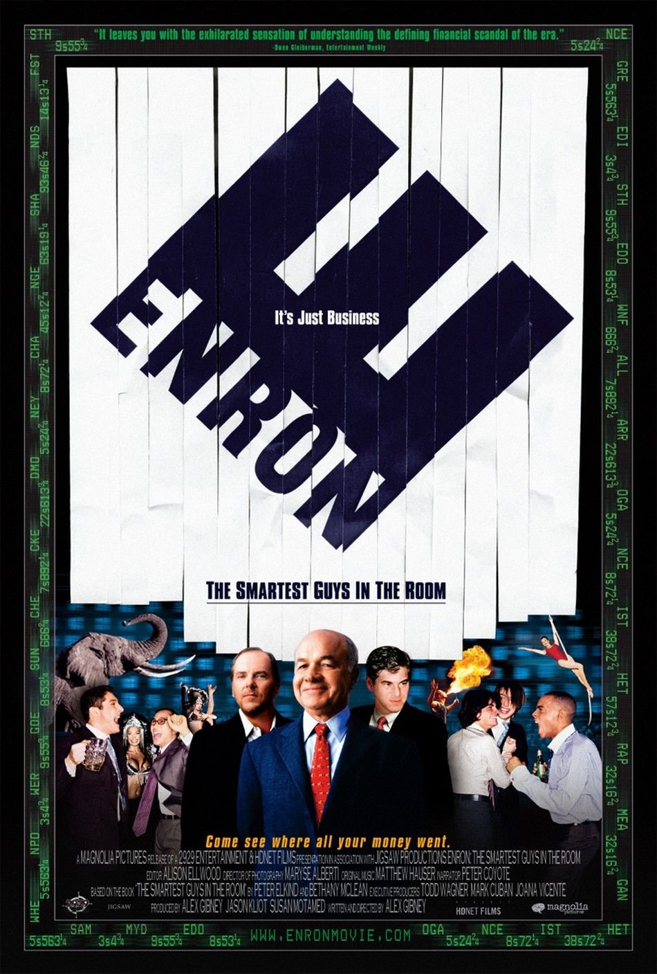 L'affiche du film Enron: Derrière l'incroyable scandale