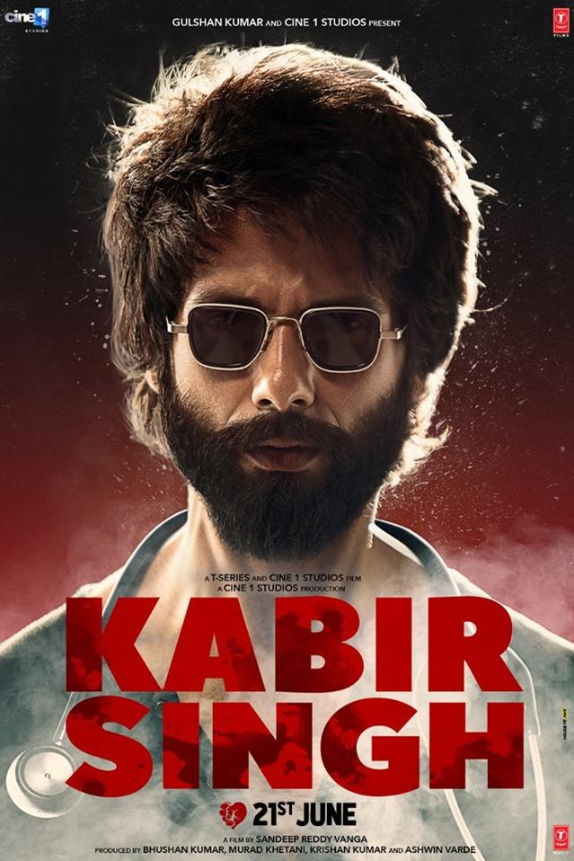 L'affiche originale du film Kabir Singh en Hindi