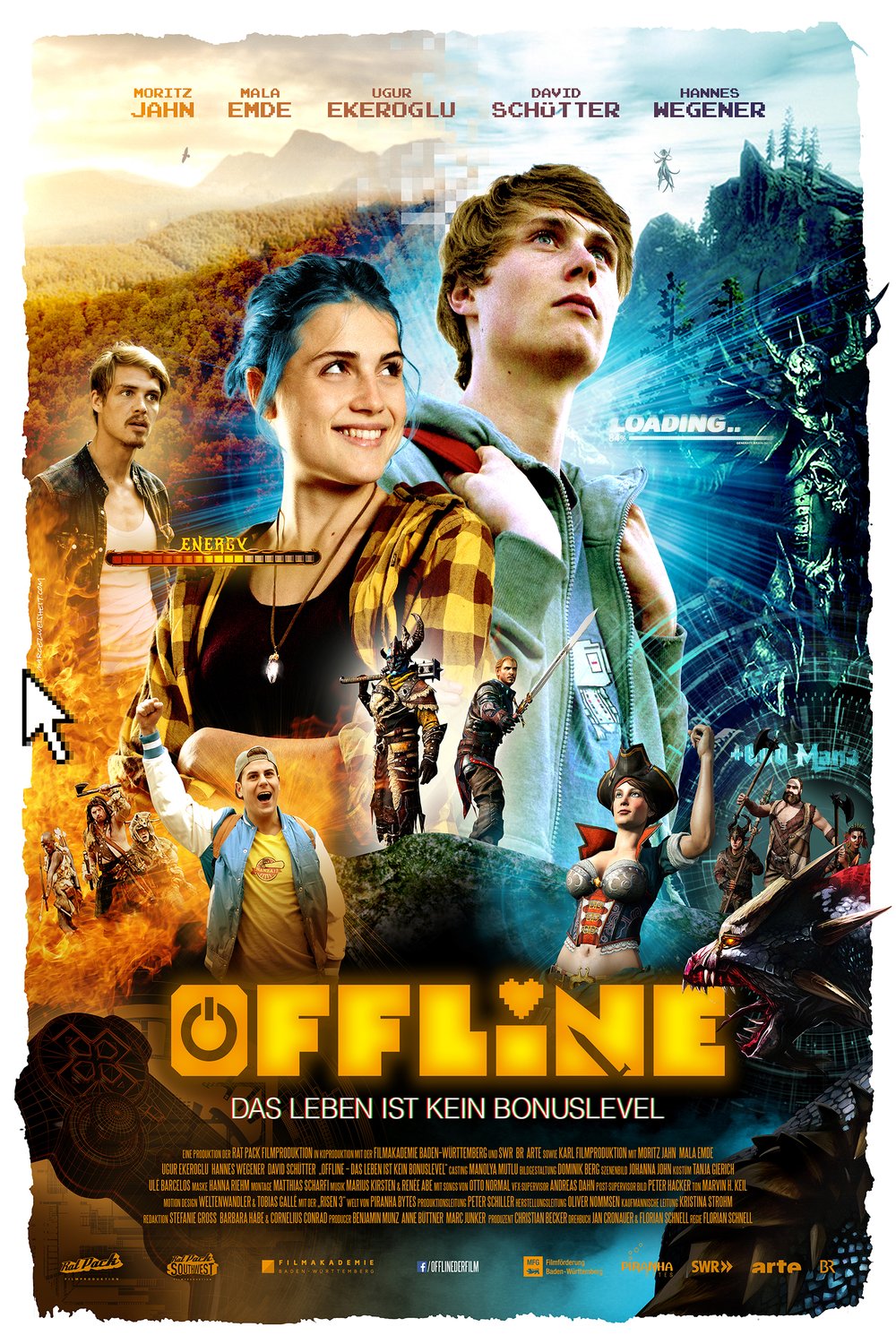 L'affiche originale du film Offline - Das Leben ist kein Bonuslevel en allemand